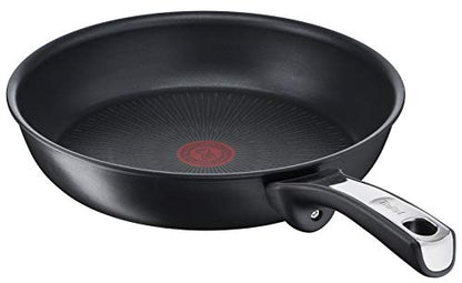 Tefal G25908 Unlimited On Bratpfanne | 32 cm | mit kratzfester Titanium Antihaft-Beschichtung | Thermo-Signal | PFOA-frei | geeignet für alle Herdarten, auch für Induktionsherde | schwarz