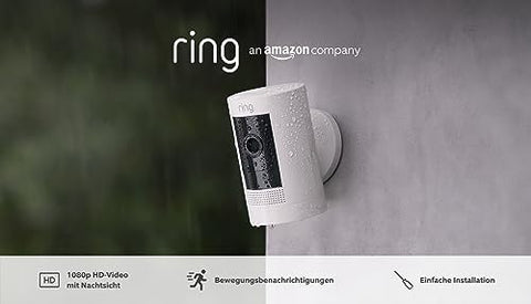 Ring Außenkamera Akku (Stick Up Cam Battery) | Überwachungskamera aussen mit 1080p-HD-Video, WLAN, witterungsbeständig, geeignet für Haus & Grundstück, Alexa-kompatible Sicherheitskamera | 2 Kameras