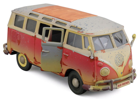 VW Van "Samba" Old Friends 1/24 rot