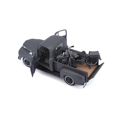 Ford F-1 Pick-Up 1948 Harley Davidson 1/24 grau