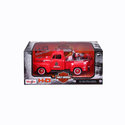 Ford F-1 Pick-Up 1948 Harley Davidson 1/24 rot