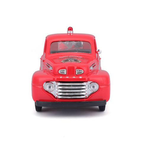 Ford F-1 Pick-Up 1948 Harley Davidson 1/24 rot