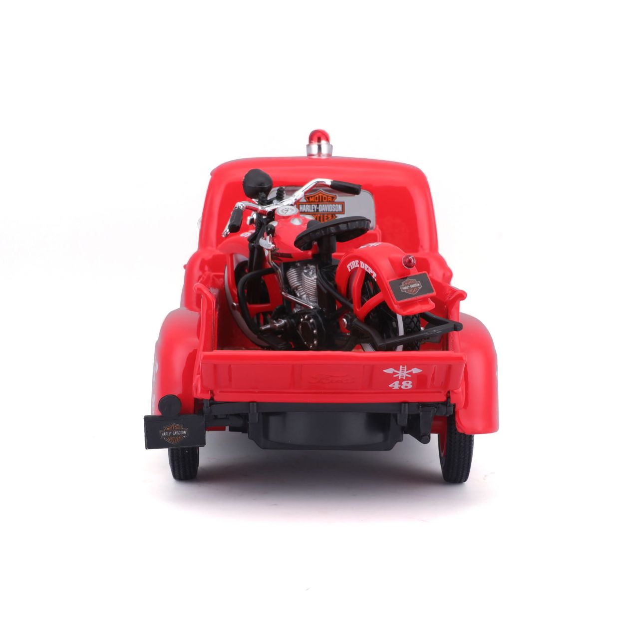 Ford F-1 Pick-Up 1948 Harley Davidson 1/24 rot