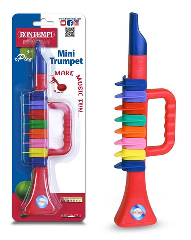 Trompete, 8 farbigen Tasten Blister 27cm