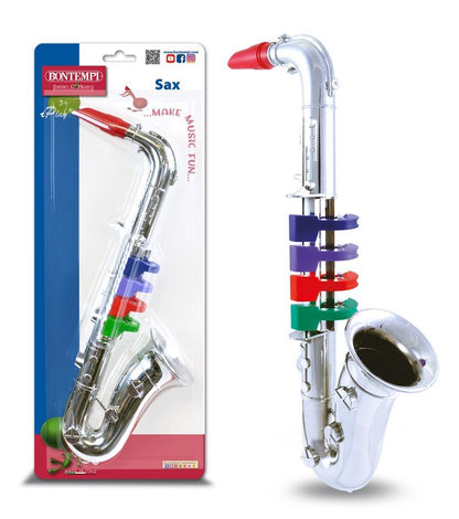 Saxophone, 4 farbige Tasten 36cm, Blister