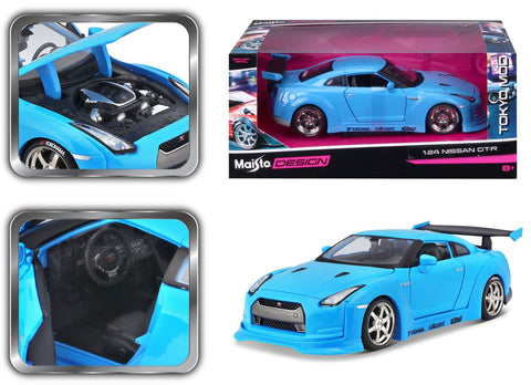 Nissan GT-R 1/24 blau