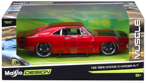 Dodge Charger R/T 1969 1/24 rot