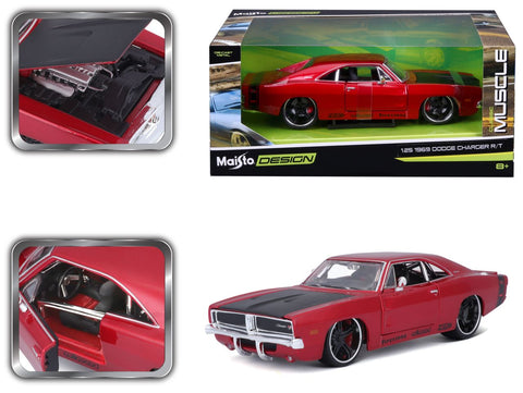 Dodge Charger R/T 1969 1/24 rot