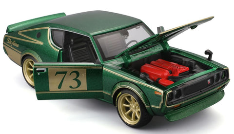 Nissan Skyline 2000GT-R 1973 1/24 grün