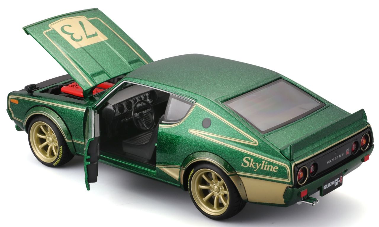 Nissan Skyline 2000GT-R 1973 1/24 grün