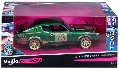 Nissan Skyline 2000GT-R 1973 1/24 grün