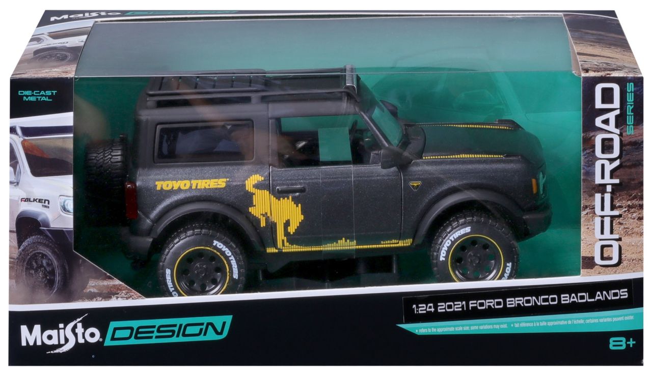 Ford Bronco Badlands 2021 1/24 grau