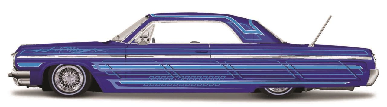 Chevrolet Impala 1964 Lowrider 1/24 blau