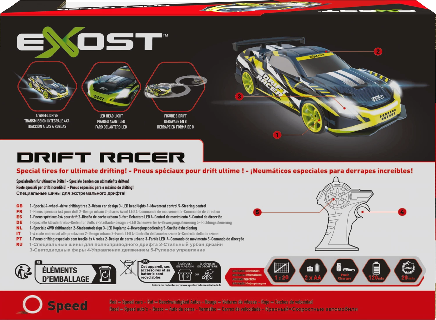 Exost Drift Racer, 2.4 GHz
