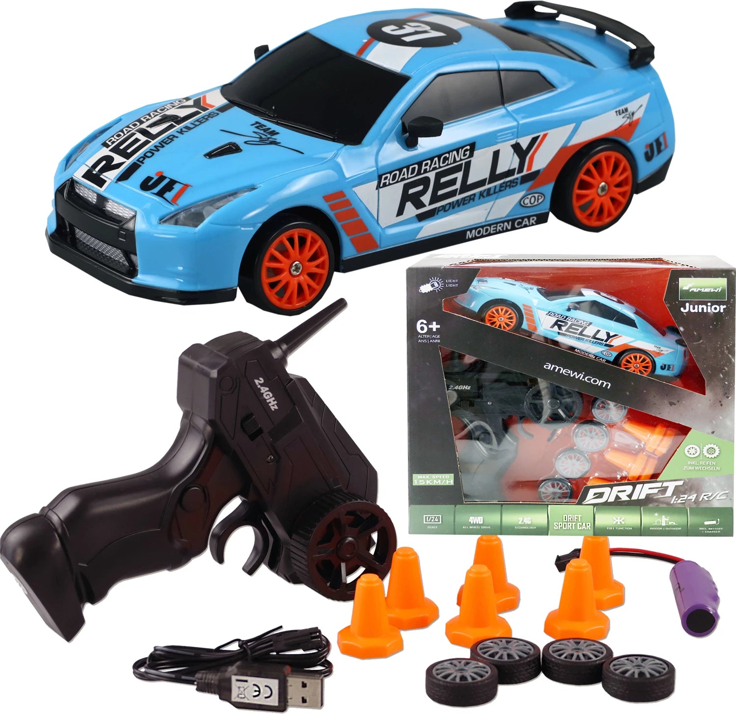 Drift Sport Car blau, 2.4 GHz