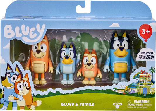 Bluey Figuren Viererpack Familie