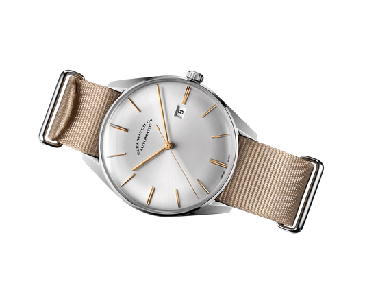 Elka Ur - Stilfuld og Komfortabel ⌚ ELKA D01-0901 Beige Nato Rem