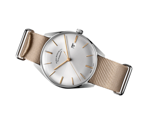 Elka Relógio - Elegante e Confortável ⌚ ELKA D01-0901 Bege Pulseira Nato