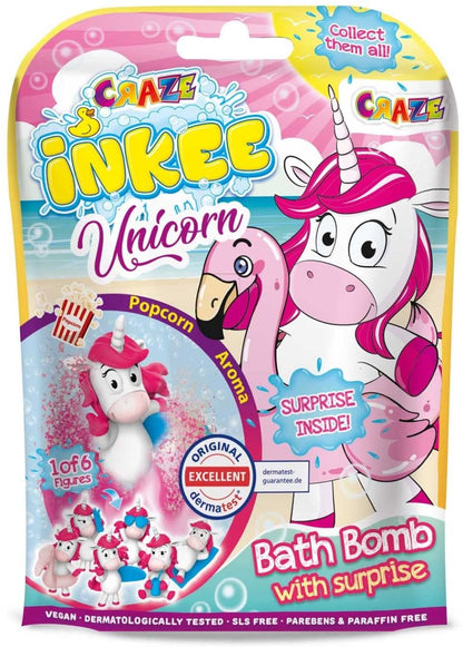 Inkee Überraschungs-Badekugel Unicorn Beach