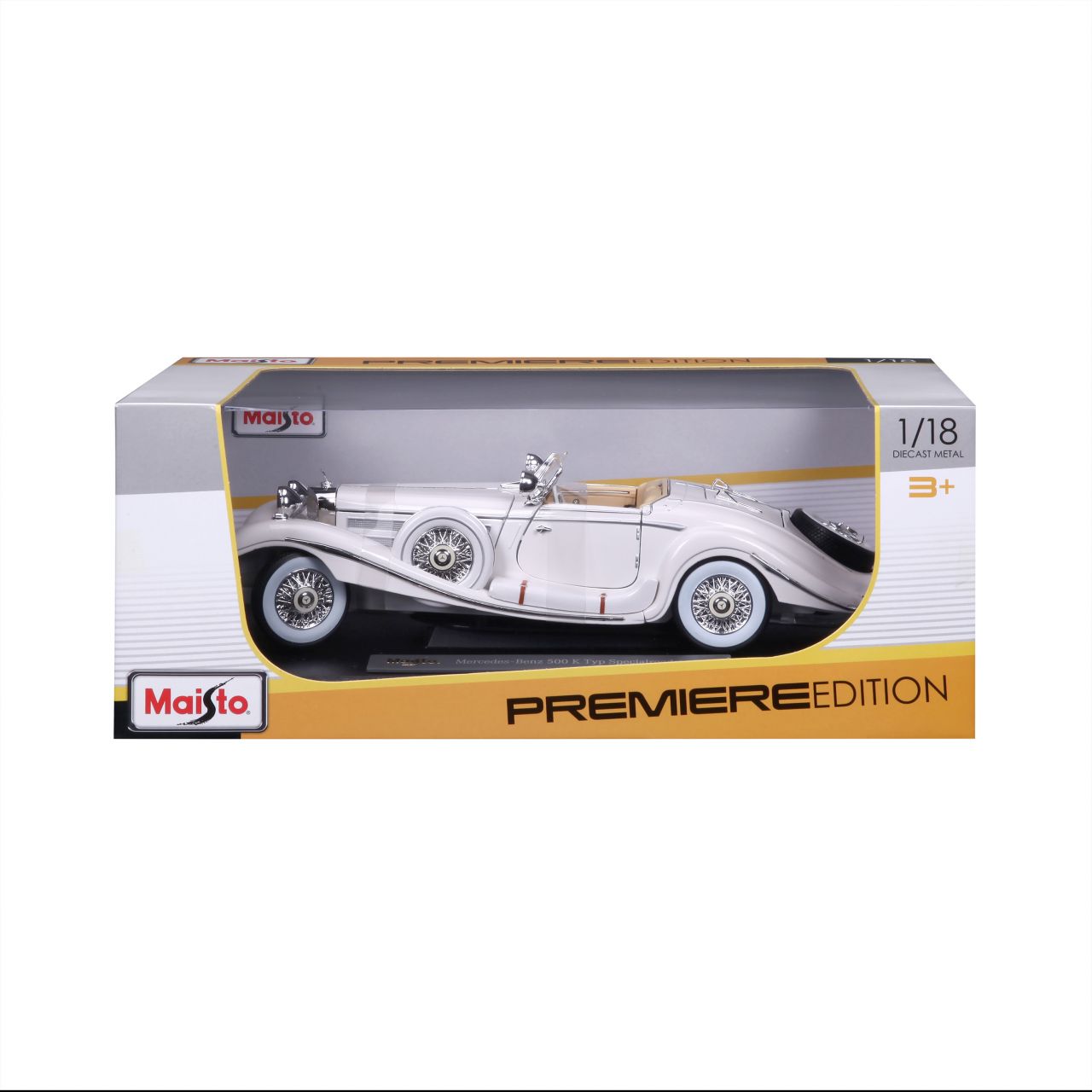 Mercedes Benz 500K Maharadscha 1936 1/18 weiss