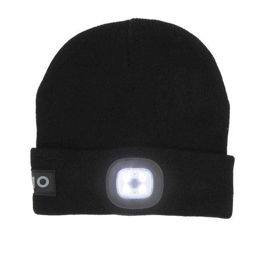 Star LED Duo Strickmütze – USB, Doppelte LED & 3 Dimmstufen