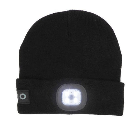 Star LED Duo Strickmütze – USB, Doppelte LED & 3 Dimmstufen