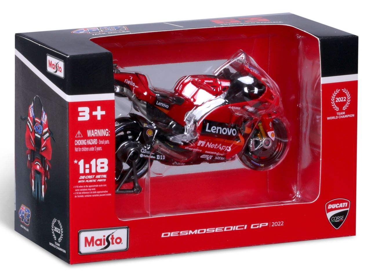 MotoGP 1/18 Ducati Lenovo #43 Miller 2022