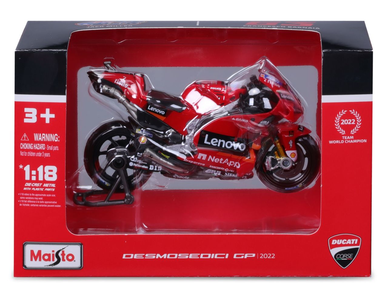 MotoGP 1/18 Ducati Lenovo #63 Bagnaia 2022