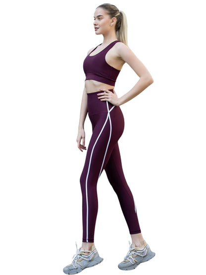 373 Menton Leggings in Dunkelviolett