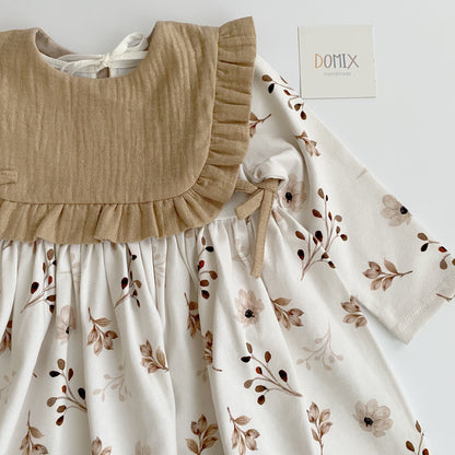 Jersey Dress with Shimmer Bib