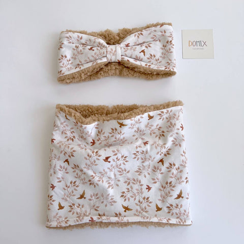 Cozy Floral Snood Scarf for Babies & Toddlers