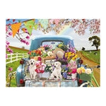 Beladener Truck im Frühling 500 Teile