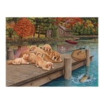 Golden Retriever am Steg 275 Teile