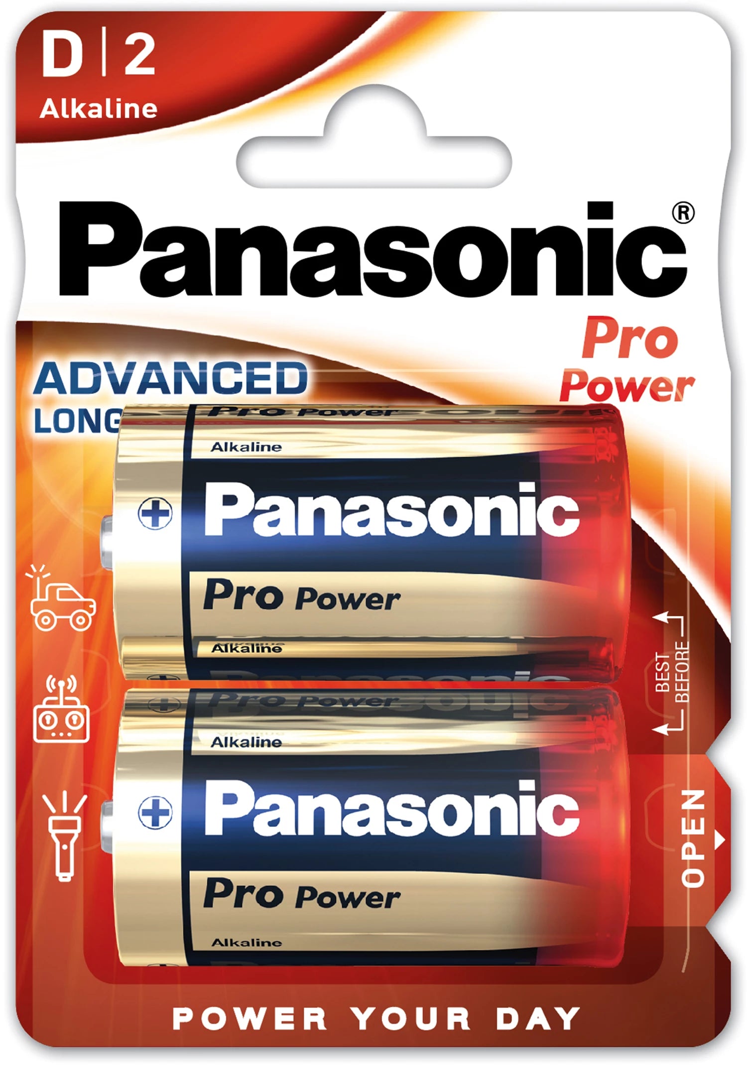 Batterie Panasonic D, 2-er