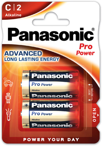 Batterie Panasonic C, 2-er