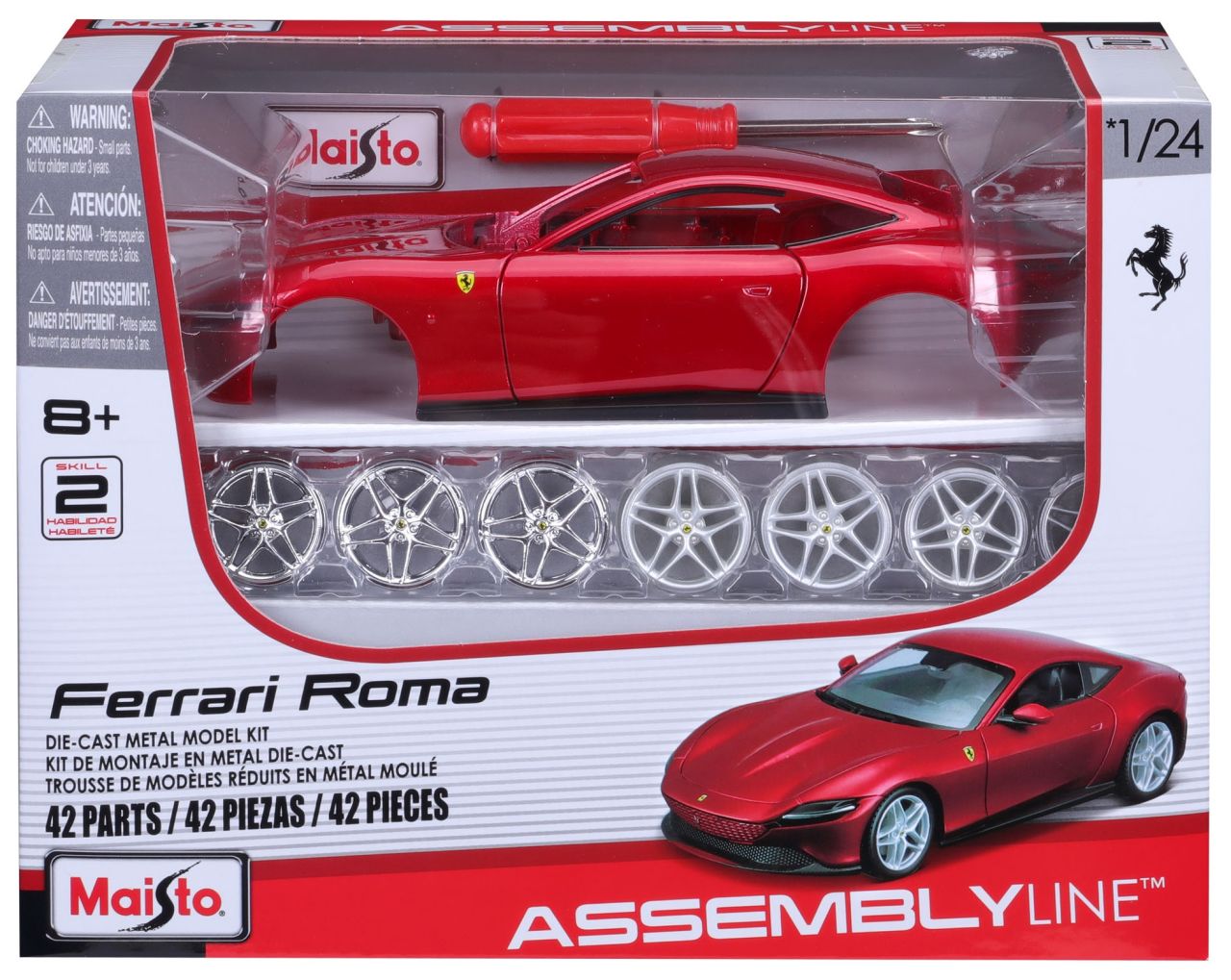 Kit 1/24 Ferrari Roma rot