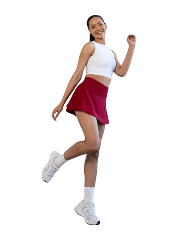 484 - Jupe-short Bordeaux - Élevez votre style actif 💃✨