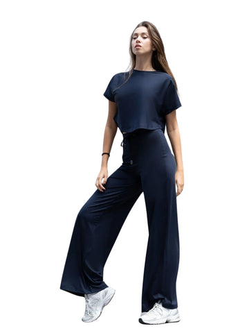 048 Yoga - T-shirt bleu marine - Confort maximal 🌟