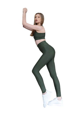 736 Scrunch Butt Leggings in Khaki