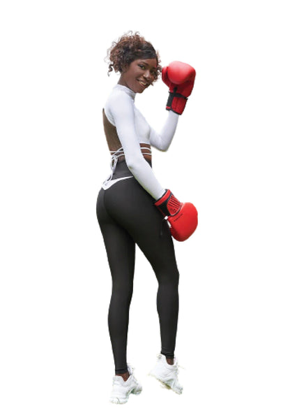 EleganceWear - Hvit langermet topp - Chic & Free✨