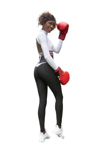 EleganceWear - Hvit langermet topp - Chic & Free✨