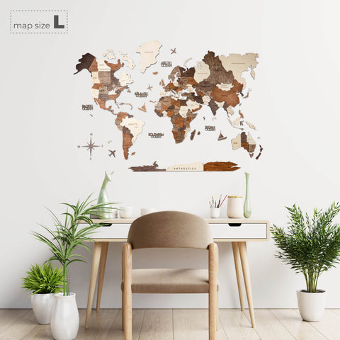 enjoy wooden map