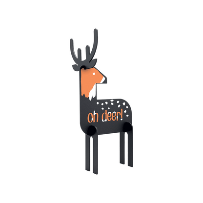 Securit® Tischkreidetafel 3D, "Hirsch" zum Selbstaufbauen, 31x15cm