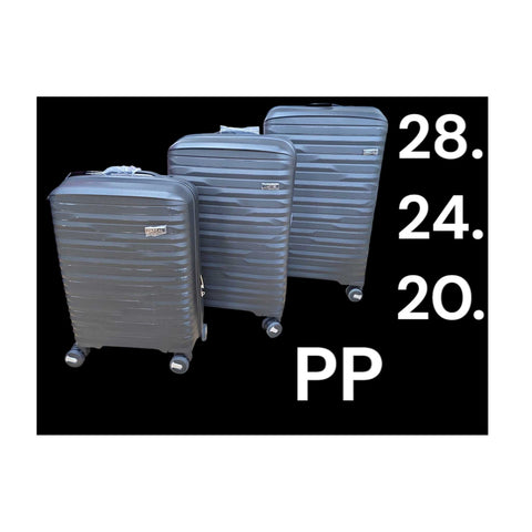 3er Kofferset CAPITAL – Polypropylen (PP) – Größen 20", 24", 28" – Trolley mit 360° Rollen