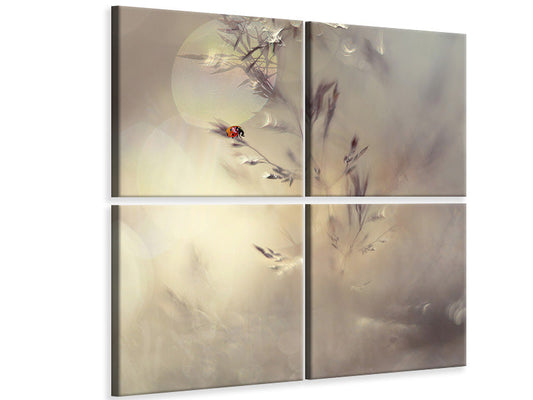 Leinwandbild 4-teilig Little Lady