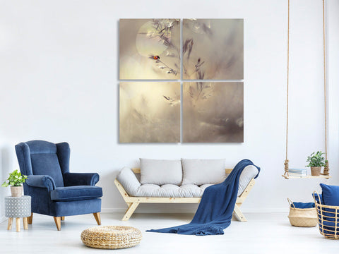 Leinwandbild 4-teilig Little Lady