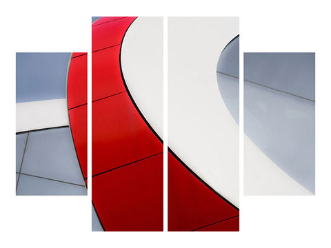 Leinwandbild 4-teilig Red Bow