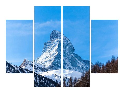 Leinwandbild 4-teilig Das majestätische Matterhorn