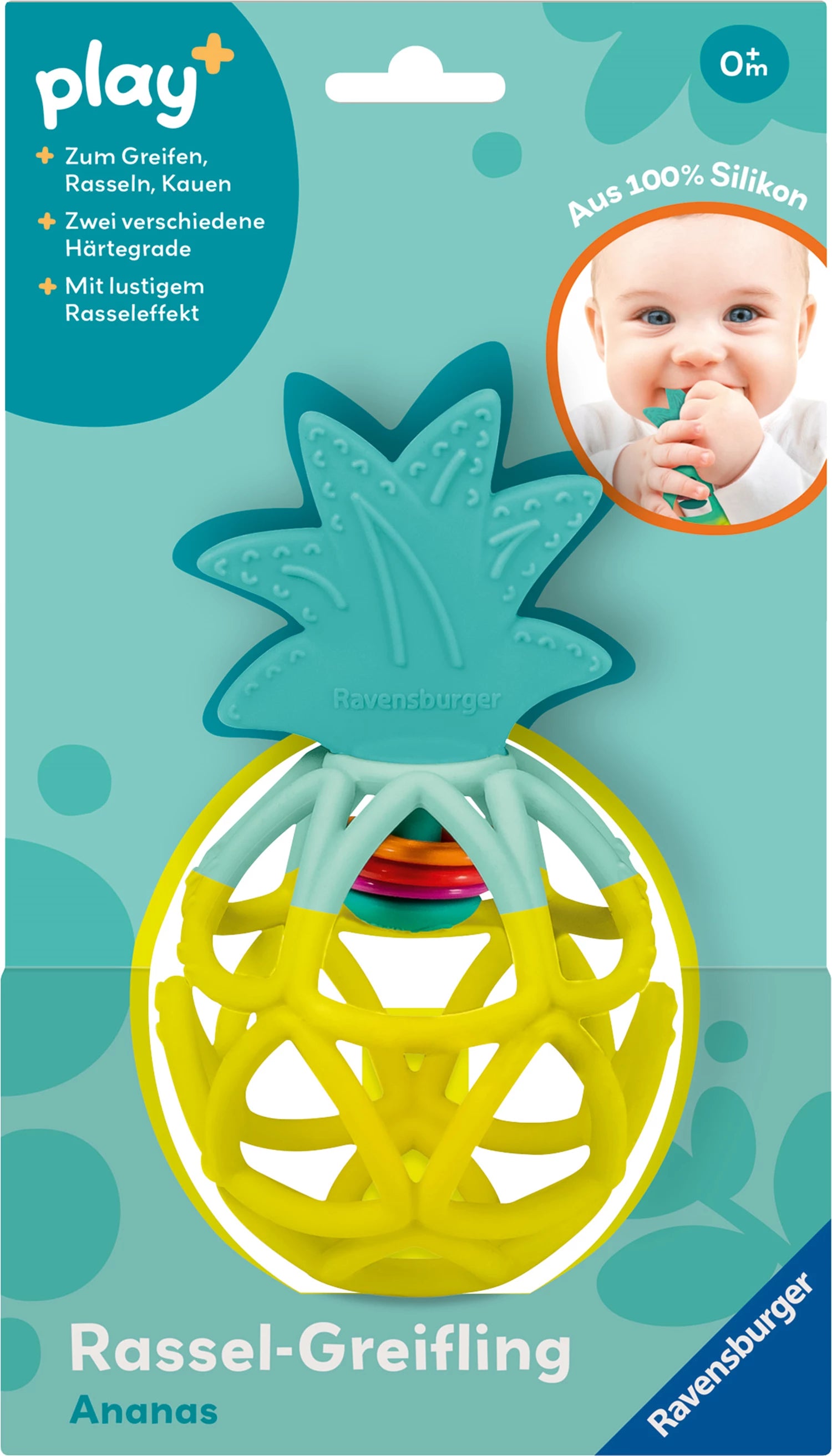 Play+ Rassel-Greifling Ananas