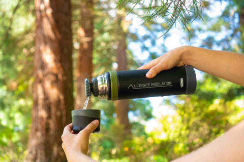 Mountain beverage bottle 0.75l charcoal black mat